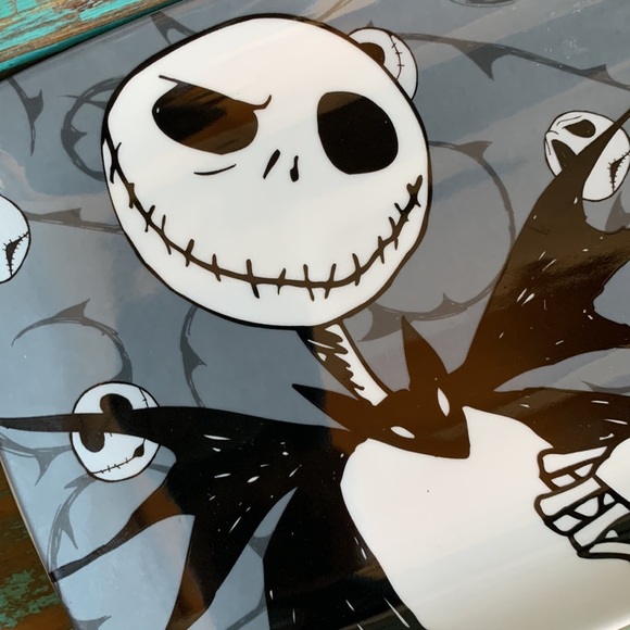 Jack Skellington The Nightmare Before Christmas Ceramic Serving Tray Dish New - Picture 5 of 7
